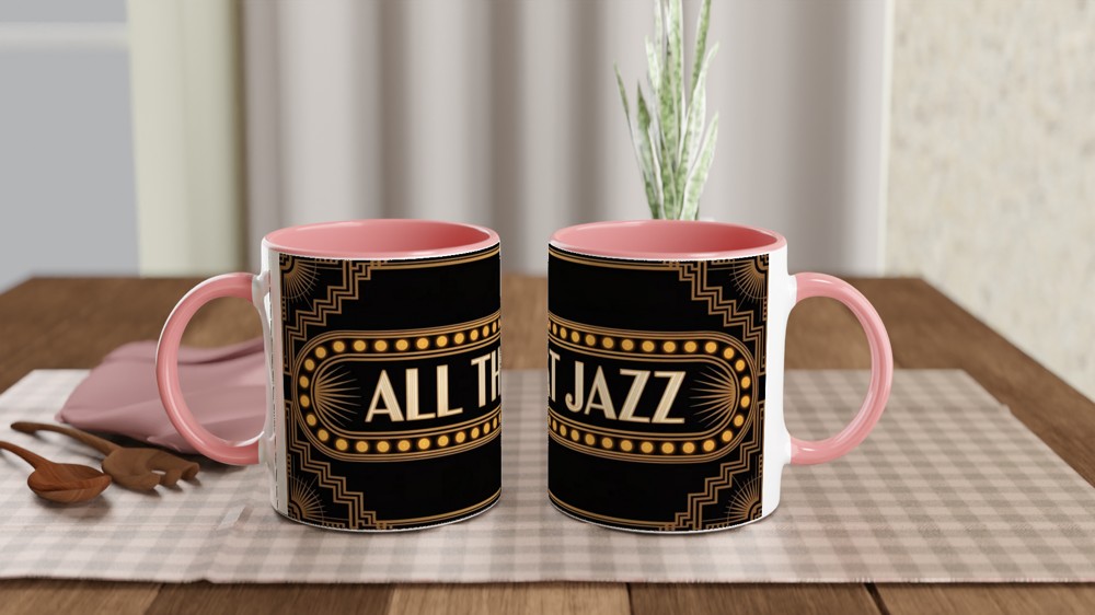 Chicago Mug | 'All That Jazz' Art Deco Design | Musical Theatre Gift | Present for Theatre Lovers — view 6