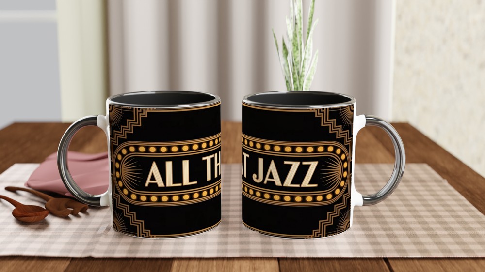 Chicago Mug | 'All That Jazz' Art Deco Design | Musical Theatre Gift | Present for Theatre Lovers — view 9