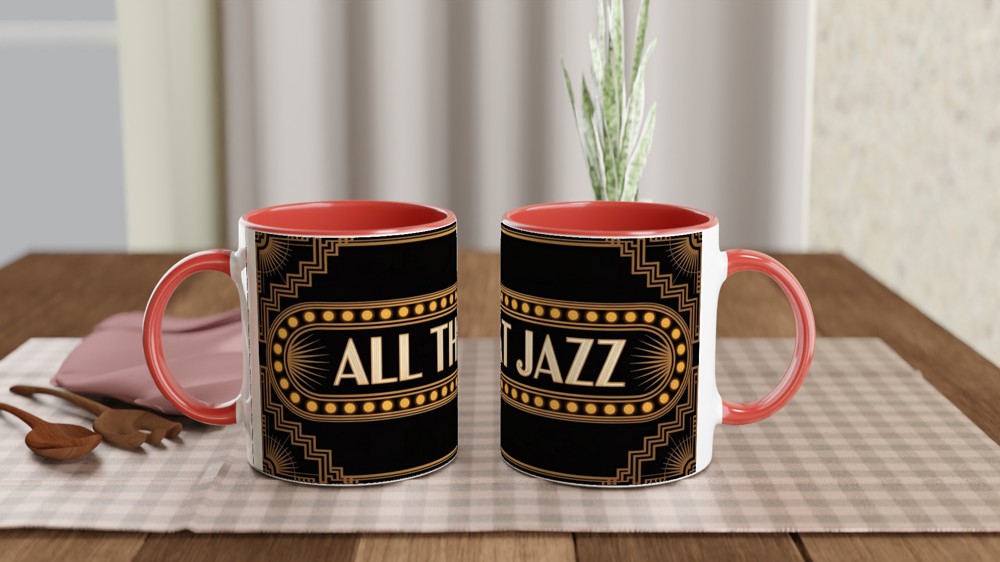 Chicago Mug | 'All That Jazz' Art Deco Design | Musical Theatre Gift | Present for Theatre Lovers — view 7
