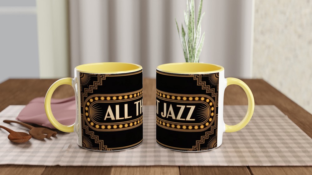 Chicago Mug | 'All That Jazz' Art Deco Design | Musical Theatre Gift | Present for Theatre Lovers — view 8