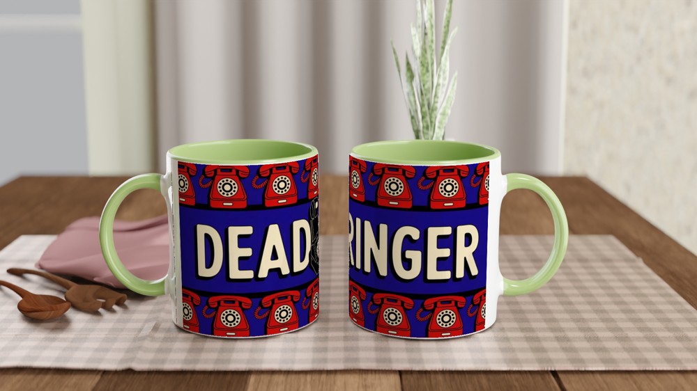 Operation Mincemeat Mug | Dead Ringer Quote | Musical Theatre Gift | 1940s Telephone Design — view 5