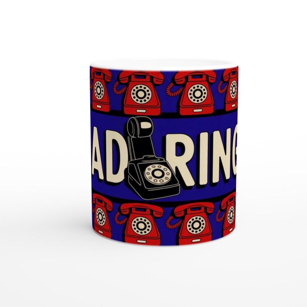 Operation Mincemeat Mug | Dead Ringer Quote | Musical Theatre Gift | 1940s Telephone Design — view 11