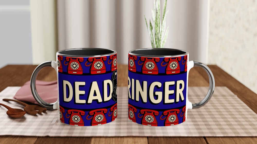 Operation Mincemeat Mug | Dead Ringer Quote | Musical Theatre Gift | 1940s Telephone Design — view 9