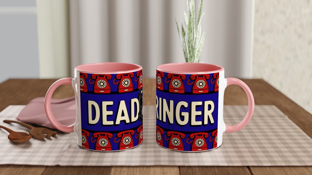 Operation Mincemeat Mug | Dead Ringer Quote | Musical Theatre Gift | 1940s Telephone Design — view 6