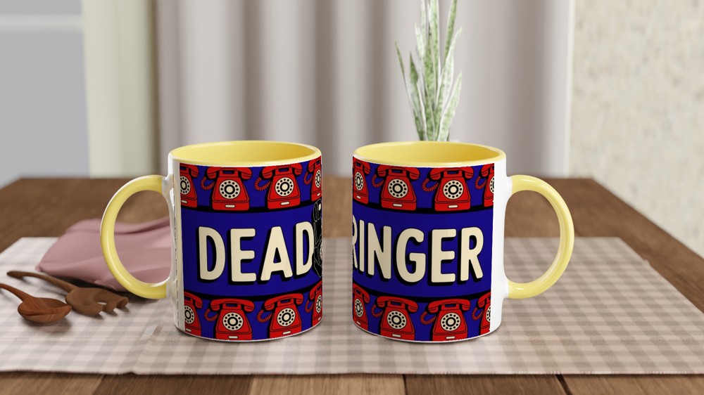 Operation Mincemeat Mug | Dead Ringer Quote | Musical Theatre Gift | 1940s Telephone Design — view 8