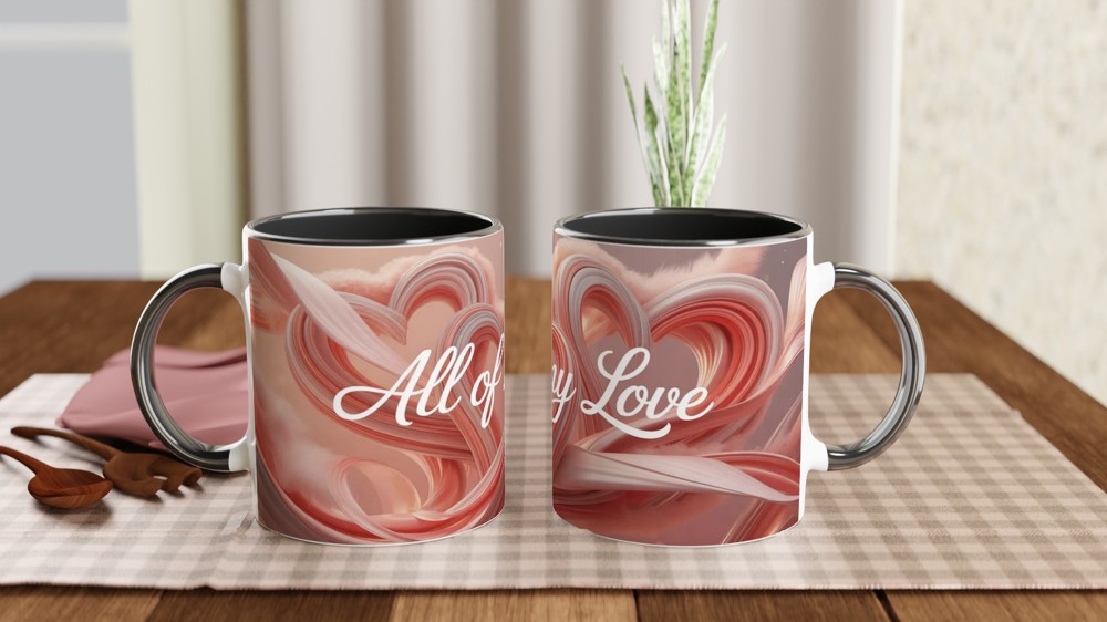 Romantic Love Mug | 'All Of My Love' Quote | Anniversary Gift for Partner | Valentine's Day Present — view 9