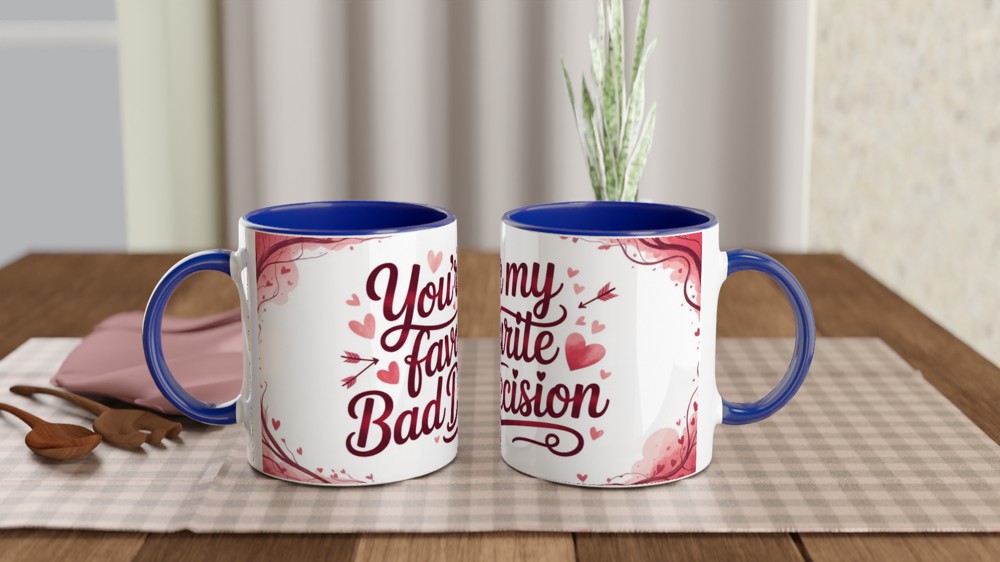 You're My Favourite Bad Decision - Funny Valentine's Mug — view 4
