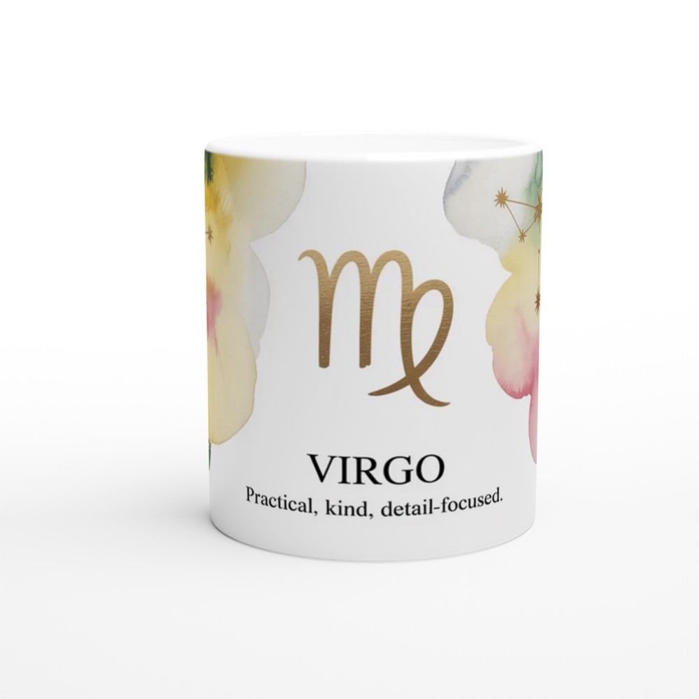 Virgo Zodiac Mug | Celestial Astrology Gift | Constellation Coffee Cup | Birthday Present for Best Friend — view 11