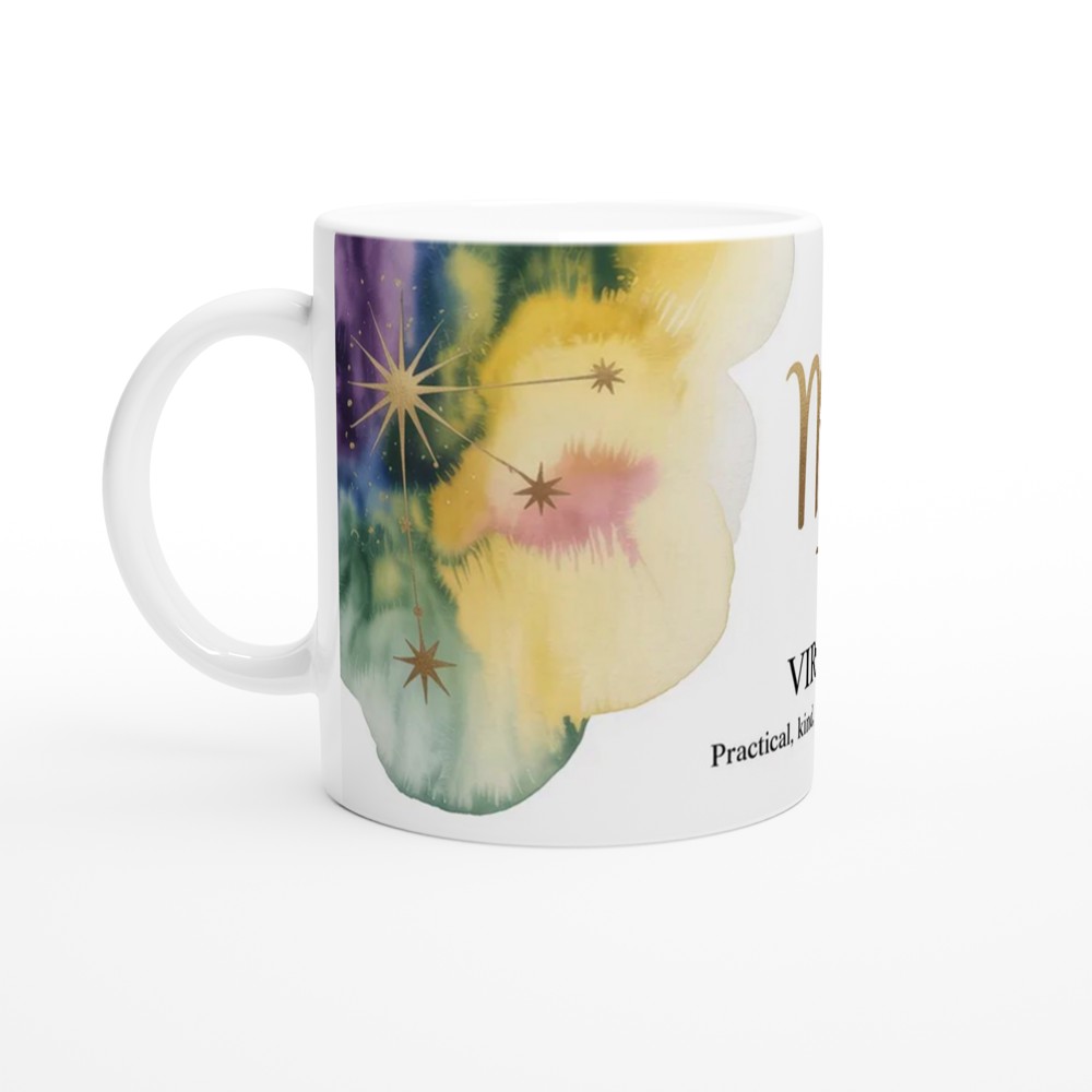 Virgo Zodiac Mug | Celestial Astrology Gift | Constellation Coffee Cup | Birthday Present for Best Friend — view 10
