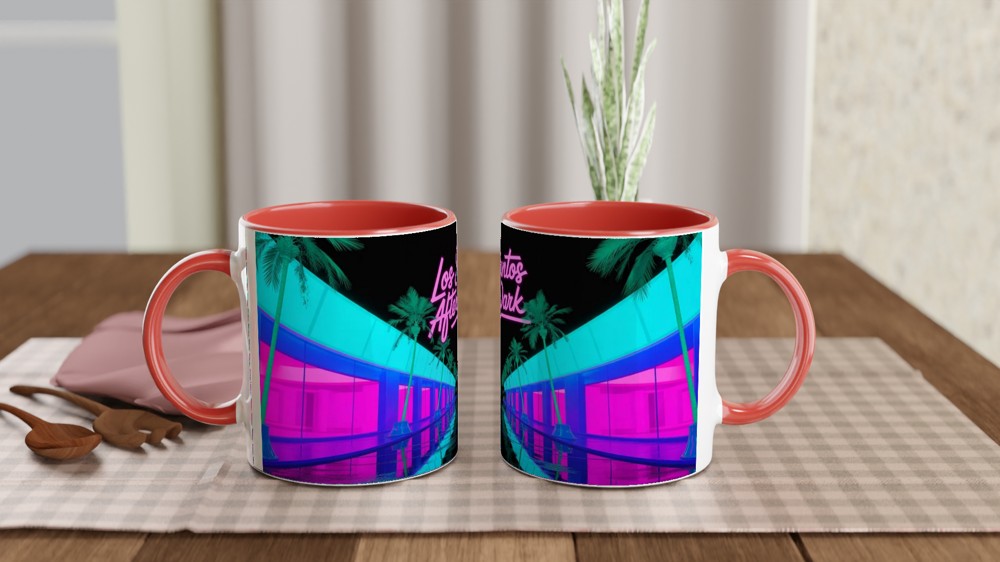 Los Santos Mug | 'After Dark' Neon Gaming Gift | Grand Theft Auto V Inspired Coffee Cup | Birthday Present for Him or Best Friend — view 7