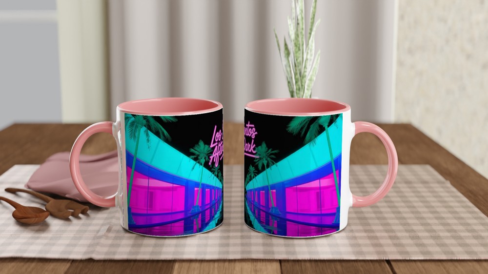 Los Santos Mug | 'After Dark' Neon Gaming Gift | Grand Theft Auto V Inspired Coffee Cup | Birthday Present for Him or Best Friend — view 6
