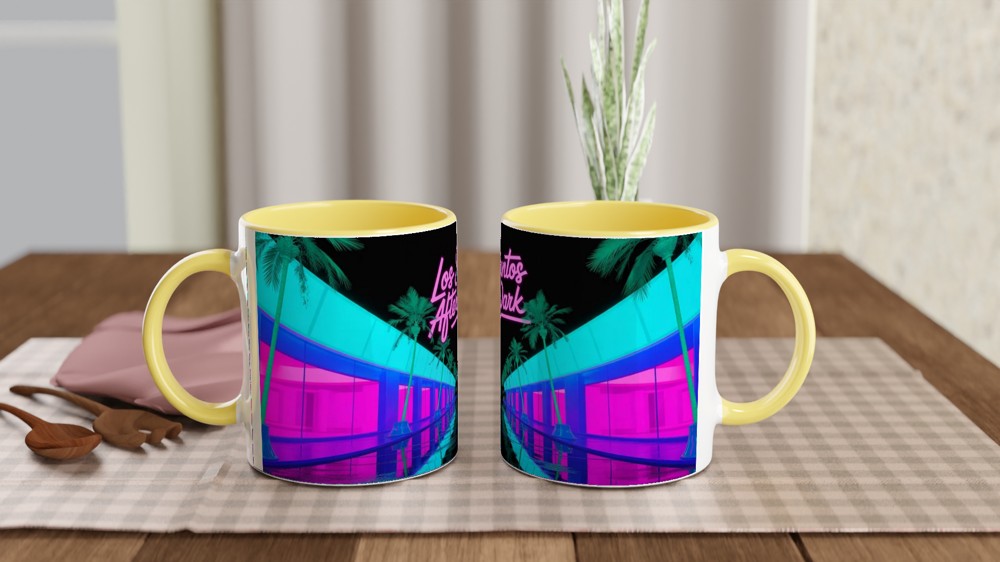 Los Santos Mug | 'After Dark' Neon Gaming Gift | Grand Theft Auto V Inspired Coffee Cup | Birthday Present for Him or Best Friend — view 8