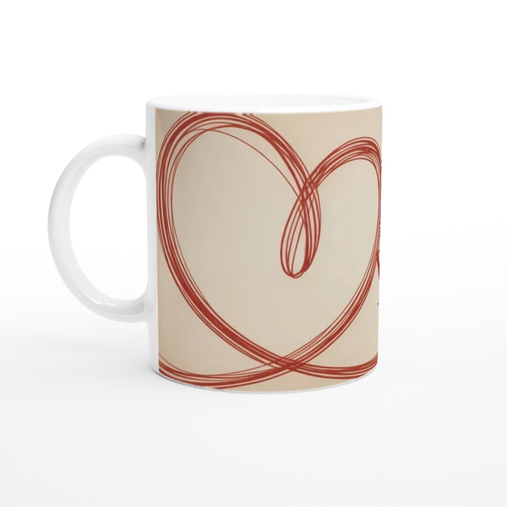 You and Me Mug | Valentines Day Gift for Couple | Minimalist Heart Anniversary Present | Romantic Cup for Husband or Wife — view 10