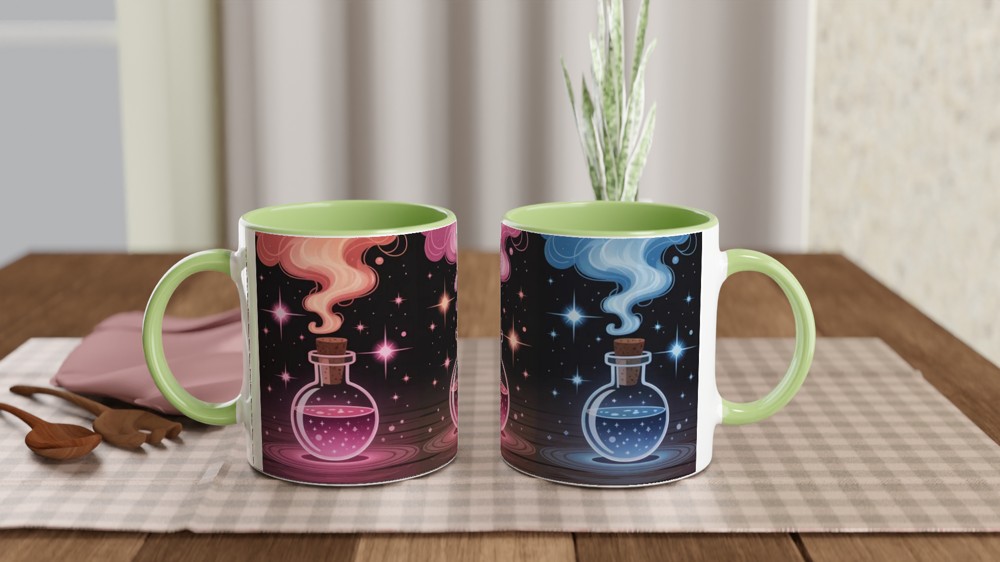 Gender Alchemy Mug | Witchy Gothic Gift | Trans Pride Present | Mystical Potion Bottle Coffee Cup for Best Friend — view 5