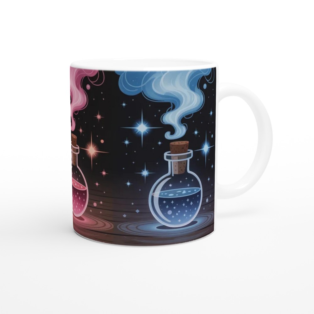Gender Alchemy Mug | Witchy Gothic Gift | Trans Pride Present | Mystical Potion Bottle Coffee Cup for Best Friend — view 12