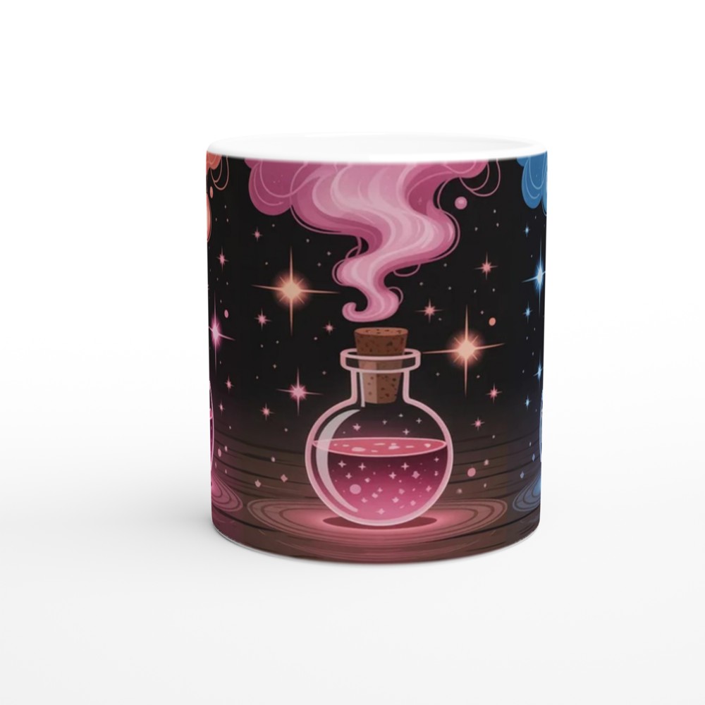 Gender Alchemy Mug | Witchy Gothic Gift | Trans Pride Present | Mystical Potion Bottle Coffee Cup for Best Friend — view 11