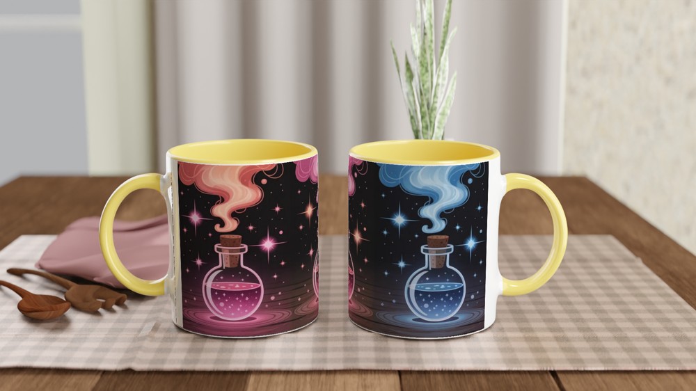 Gender Alchemy Mug | Witchy Gothic Gift | Trans Pride Present | Mystical Potion Bottle Coffee Cup for Best Friend — view 8