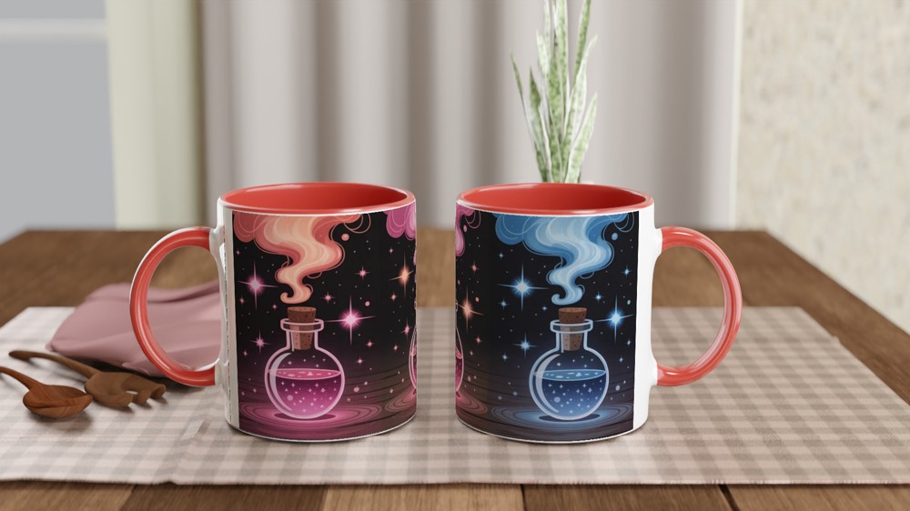 Gender Alchemy Mug | Witchy Gothic Gift | Trans Pride Present | Mystical Potion Bottle Coffee Cup for Best Friend — view 7