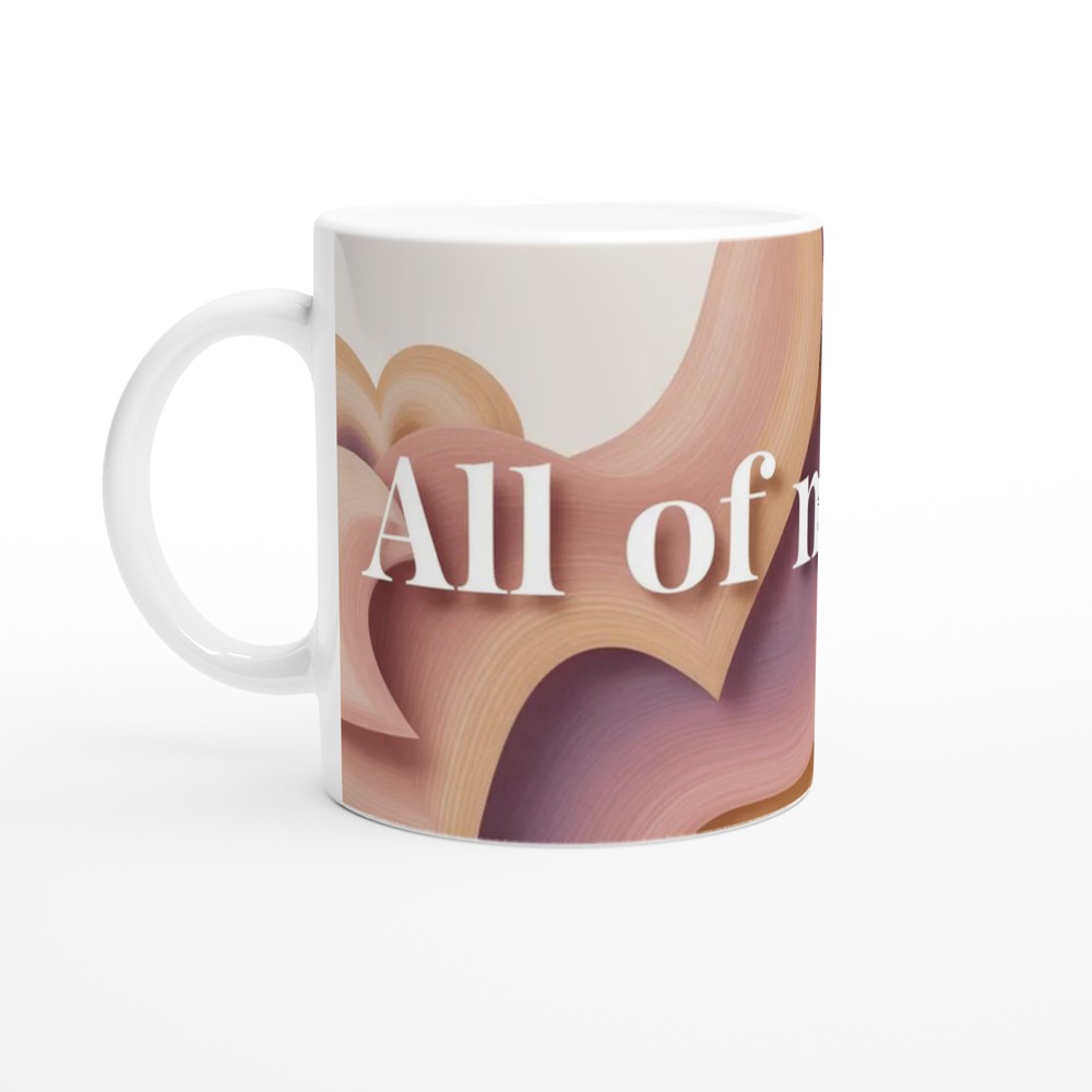 All Of My Love Mug | Valentine's Day Gift | Abstract Heart Anniversary Mug for Couples — view 10