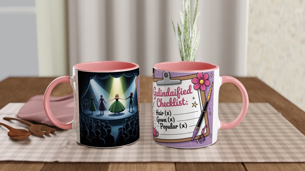 Wicked Popular Mug | Musical Theatre Gift | Kawaii Stationery Style | Gift for Best Friend — view 6