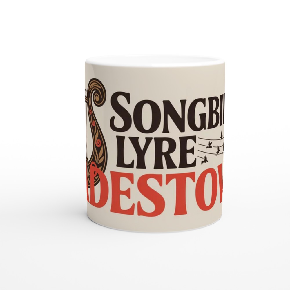 Hadestown Mug | Songbirds Lyre Folk Art Design | Musical Theatre Gift | Theatre Lover Present — view 11
