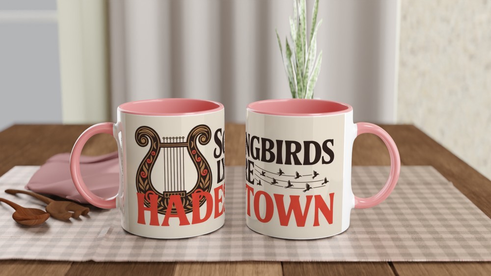 Hadestown Mug | Songbirds Lyre Folk Art Design | Musical Theatre Gift | Theatre Lover Present — view 6