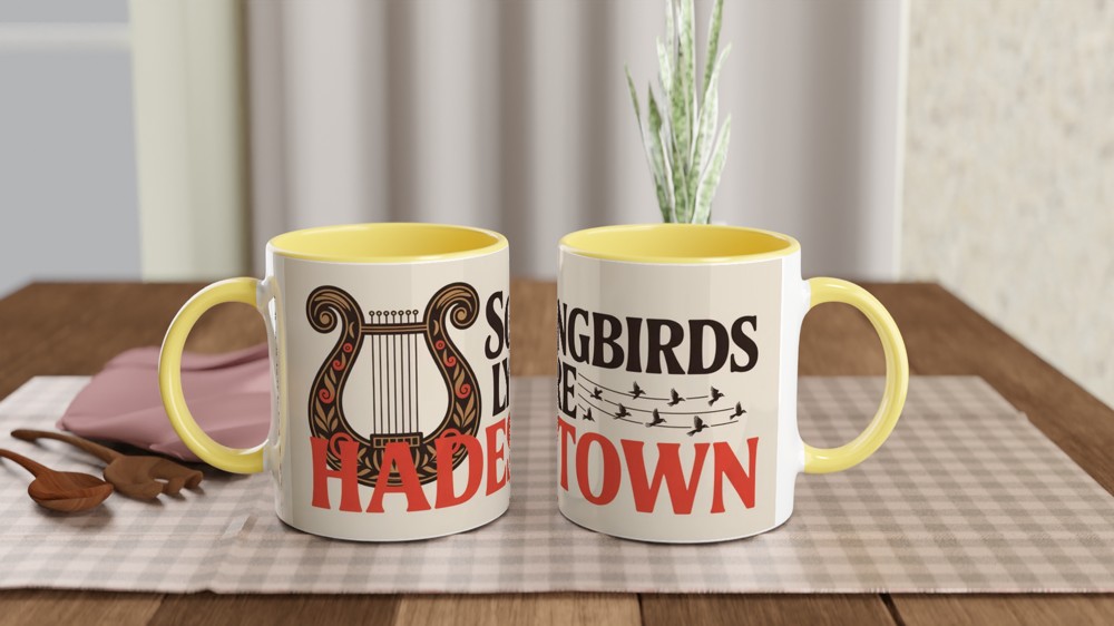 Hadestown Mug | Songbirds Lyre Folk Art Design | Musical Theatre Gift | Theatre Lover Present — view 8