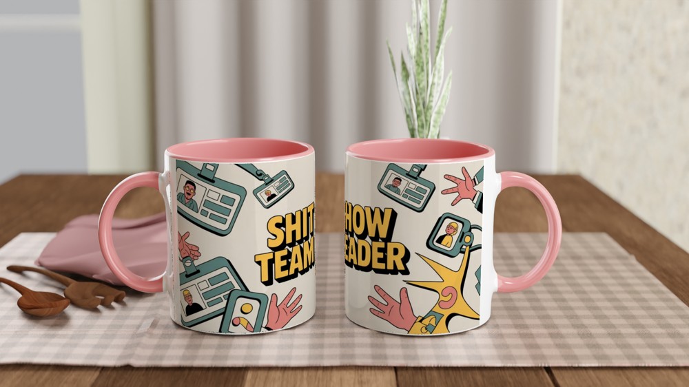 Shit Show Team Leader Funny Office Mug — view 6