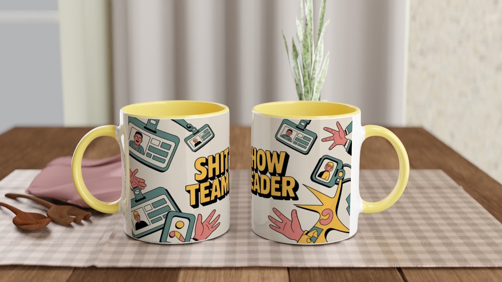 Shit Show Team Leader Funny Office Mug — view 8