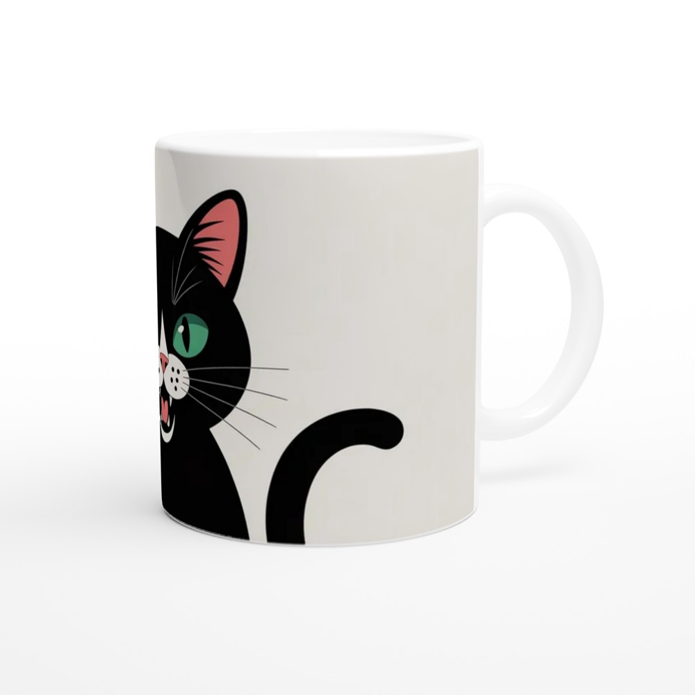 Funny Cat Mug | Ew People Black Cat Gift | Humorous Cat Lover Present | Rude Mug for Best Friend — view 12