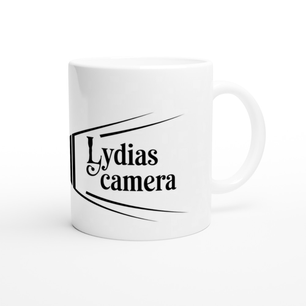 Beetlejuice Mug | Lydia's Camera Gothic Design | Musical Theatre Gift | Retro Ghostly Camera Present — view 12