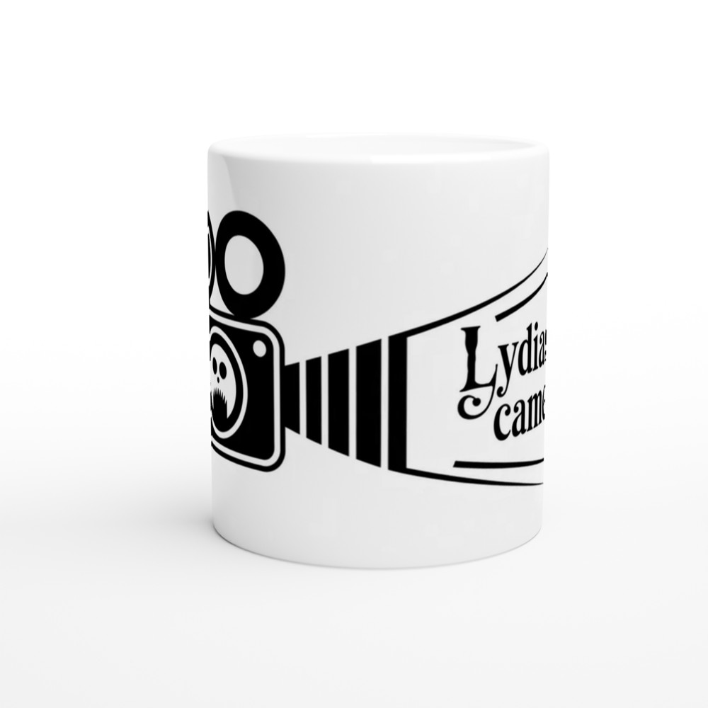 Beetlejuice Mug | Lydia's Camera Gothic Design | Musical Theatre Gift | Retro Ghostly Camera Present — view 11