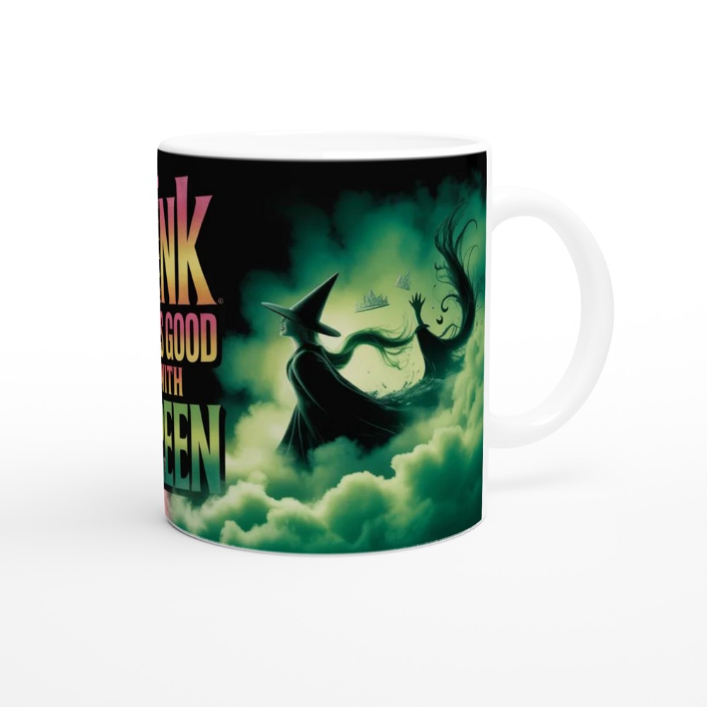 Pink Goes Good With Green - Witch and Princess Mug — view 12