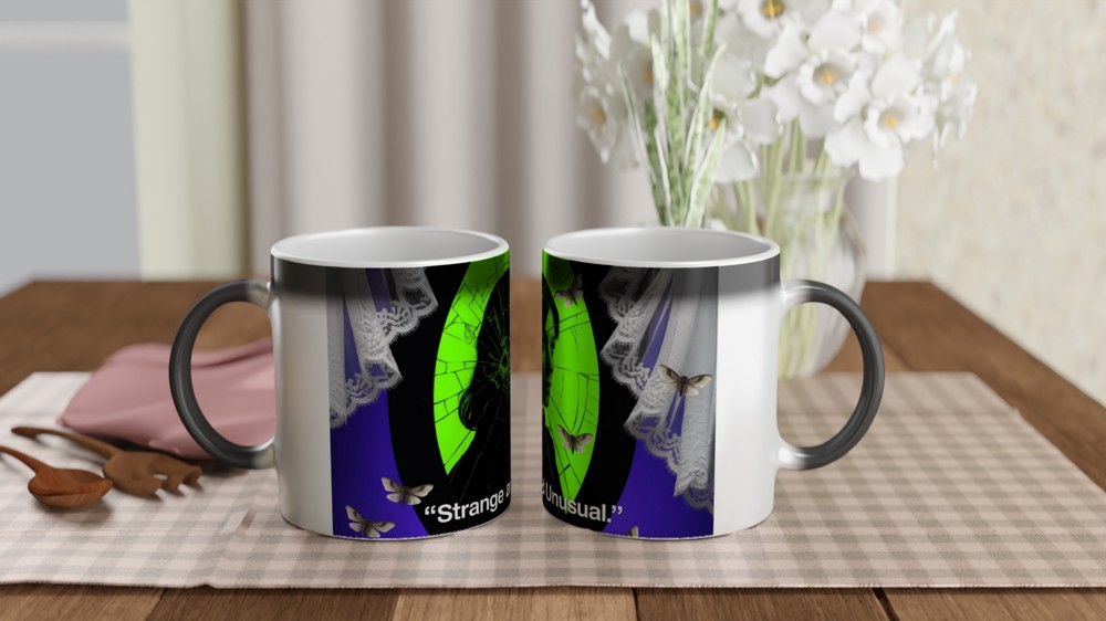 Beetlejuice Mug | Strange and Unusual Quote | Musical Theatre Gift | Lydia Deetz Present — view 3
