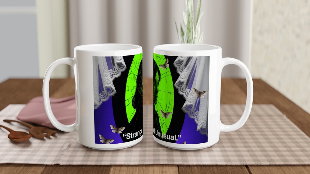 Beetlejuice Mug | Strange and Unusual Quote | Musical Theatre Gift | Lydia Deetz Present — view 2
