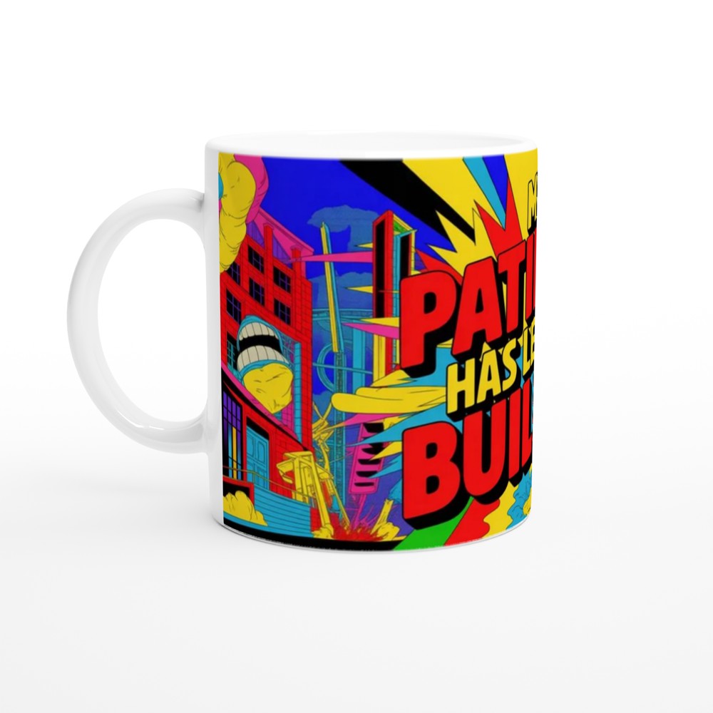 My Patience Has Left The Building Comic Pop Art Mug — view 10