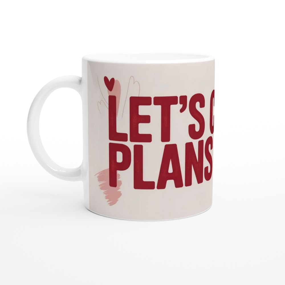 Funny Valentine Mug | Let's Cancel Plans and Fuck Quote | Rude Anniversary Gift for Husband or Wife | Cheeky Couple Mug Present — view 10
