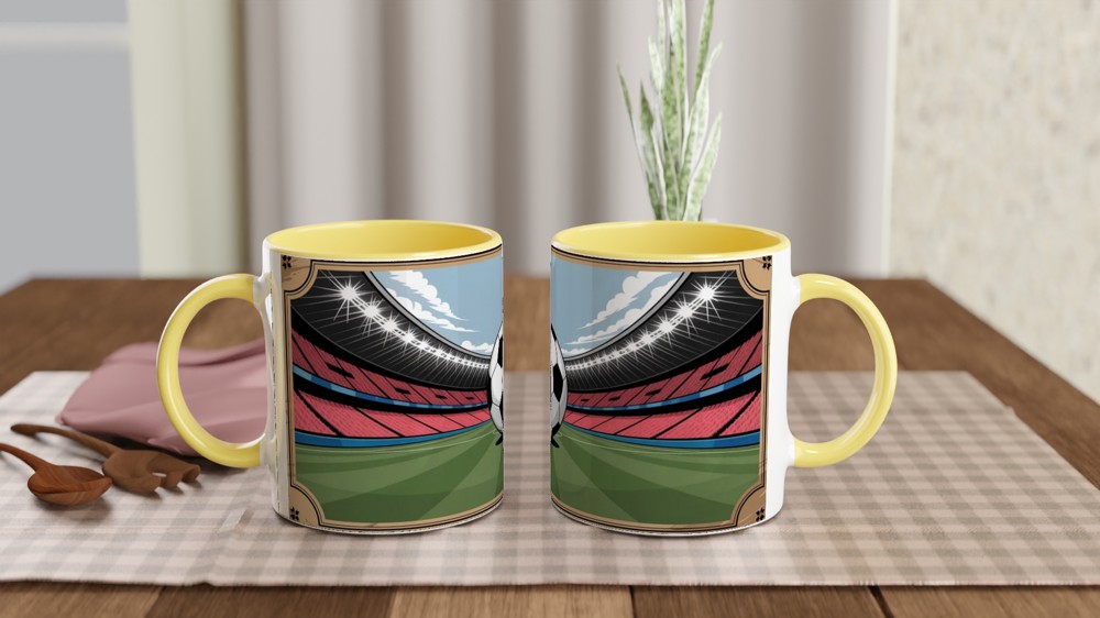 Retro Football Ticket Mug | Vintage Match Day Gift | Football Present for Dad, Husband, Best Friend | Sport Fan Mug — view 8