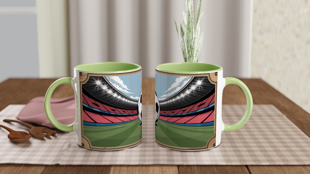 Retro Football Ticket Mug | Vintage Match Day Gift | Football Present for Dad, Husband, Best Friend | Sport Fan Mug — view 5