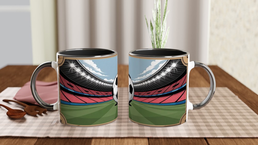 Retro Football Ticket Mug | Vintage Match Day Gift | Football Present for Dad, Husband, Best Friend | Sport Fan Mug — view 9