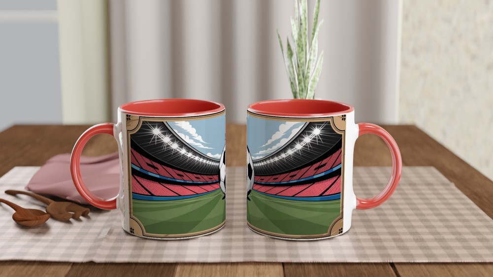 Retro Football Ticket Mug | Vintage Match Day Gift | Football Present for Dad, Husband, Best Friend | Sport Fan Mug — view 7