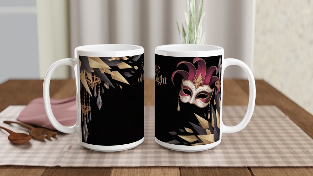Phantom of the Opera Mug | Music of the Night Quote | Gothic Musical Theatre Gift | Present for Theatre Lovers — view 2