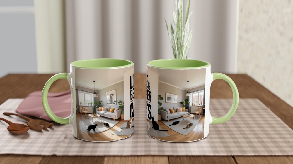 Life Is Better With Cats - Cat Lover Mug — view 5