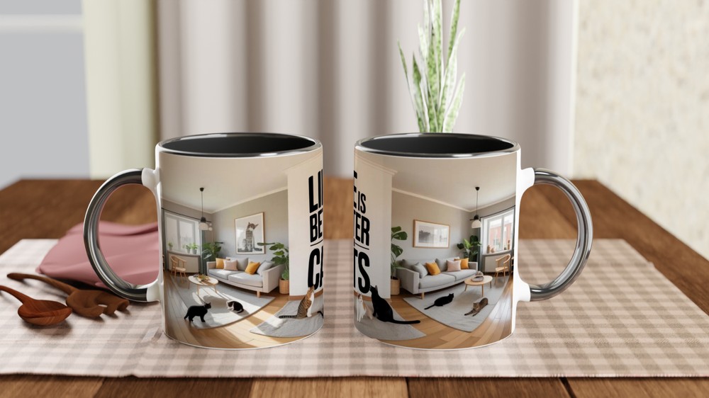 Life Is Better With Cats - Cat Lover Mug — view 9