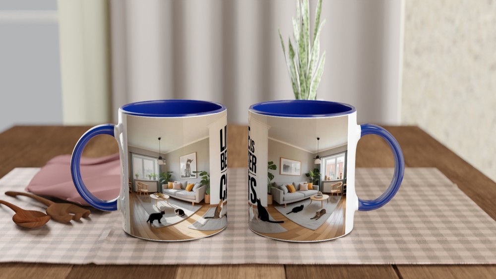 Life Is Better With Cats - Cat Lover Mug — view 4