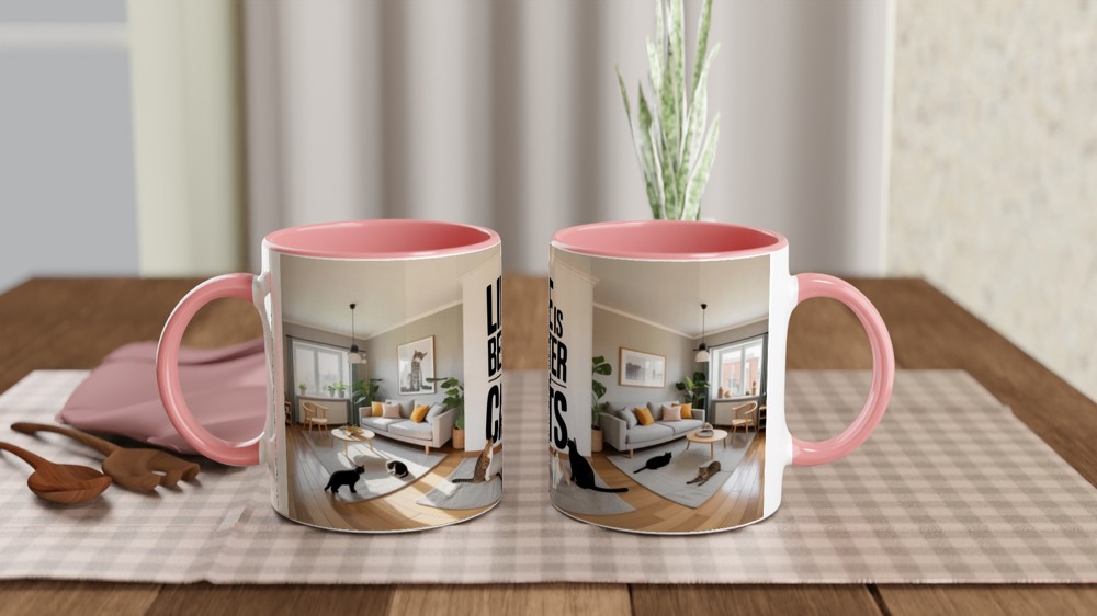 Life Is Better With Cats - Cat Lover Mug — view 6