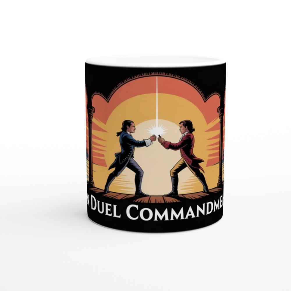 Hamilton Mug | Ten Duel Commandments Quote | Musical Theatre Gift | Birthday Present for Theatre Lover — view 11