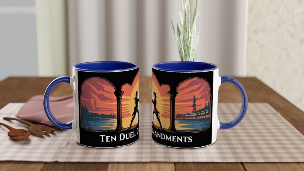 Hamilton Mug | Ten Duel Commandments Quote | Musical Theatre Gift | Birthday Present for Theatre Lover — view 4