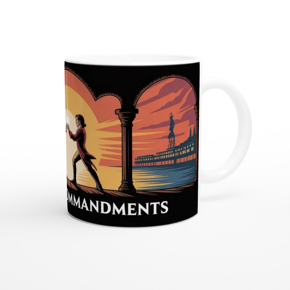 Hamilton Mug | Ten Duel Commandments Quote | Musical Theatre Gift | Birthday Present for Theatre Lover — view 12