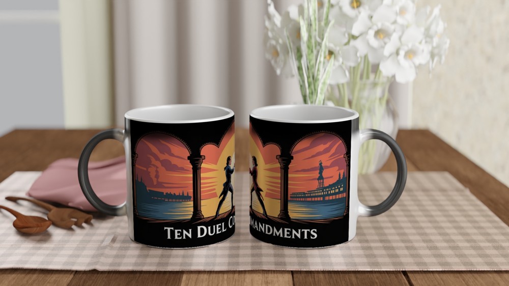 Hamilton Mug | Ten Duel Commandments Quote | Musical Theatre Gift | Birthday Present for Theatre Lover — view 3